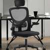 OFFICE CHAIR: Black Armrest Office Chair thumb 4