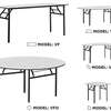1.8 M Round Banquet Foldable Table thumb 2