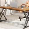 Office Desk: Modern Metal Base Study Desk thumb 0