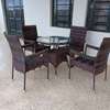 4 Piece Armrest Rattan Outdoor Chairs thumb 8