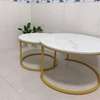 Coffee Table: Nordic Tempered Glass Round Coffee Table thumb 4