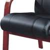 Office Chair: Mahogany Arm & Base Leather Office Chair thumb 5