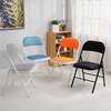 Foldable Lightweight Leather Metal Frame Office Chair thumb 4