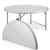 Round White Wedding Event Dining Table thumb 8