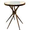 Modern Round Coffee Table with Metal Sides and Legs thumb 7