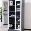 Lockable Metal 2 Glass Door Office Cabinet thumb 0