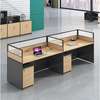 Modern Double Desk Workstation – Office Furniture thumb 0