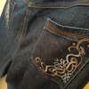 Embroidered denim jeans thumb 1
