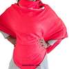 Ladies warm, cozy red stylish and classic Red poncho thumb 2