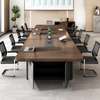 3M Storage-Enabled Natural Wood Conference Table thumb 5