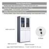 Metal Storage Cabinet with Drawers and Glass Doors thumb 5
