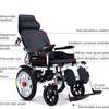 Dual Motors Reclining Electric Wheelchair Portable Folding thumb 5
