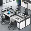 Office Desk : Modern Workstation of 4 with Open Space thumb 4