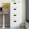Office Cabinet : Vertical 4-Drawer Steel Cabinet Storage thumb 4