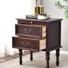 2 Drawer Mahogany Bedside Cabinet thumb 3