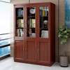 3 Door Glass Display Mahogany Office Storage Cabinet thumb 5