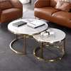 Living Room Marble Nesting Coffee Table Set thumb 5