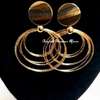 Ladies Gold Tone Multi strand loop earrings thumb 1