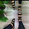 Ladies quality suede and canvas sandals thumb 0