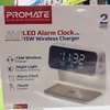 Promate Digital Multi-Function LED Alarm Clock 15W charger thumb 0