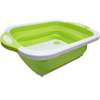 Sink Cut Washing Fruit Vegetables Dual-purpose Kitchen Multifunctional Storage Folding Cutting Board Drain Basket(Green) thumb 0