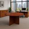 Round Wooden Meeting Table thumb 1