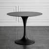 Round Dining Table: Black Trendy Rounded Dining Table thumb 0