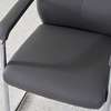 Office Chair: Leather Non Swivel High Back Office Chair thumb 2