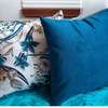 Floral and plain blue pillowcases thumb 2