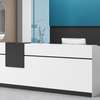 Office Desk: 1800mm Classic White Front Office Desk thumb 3