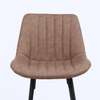 Bar Stool: Modern Brown Leather Kitchen Office Barstool thumb 4