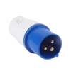ZHAOYAO 240V 16A 3-Pin Waterproof Industrial Electrical Socket Connector Plug - Blue (5 PCS) thumb 2