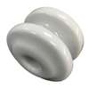 Porcelain bobbin electric fence wire insulator. thumb 0