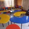 Bean shaped worktables for schools. thumb 2