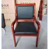 Oak Wood-Black Leather Executive Visitors Chair thumb 8