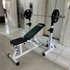 Strong semi commercial adjustable bench with squat rack thumb 3