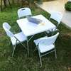 Portable and Foldable 4 Chairs and a Table Dining Set thumb 5