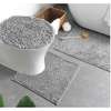 3 Pcs Set Soft Non-Slip Bathroom/ Tub Shower Toilet Mats thumb 2