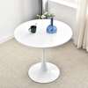 Modern White Round Dining Table thumb 2