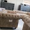 Five seater(3-2) brown chesterfield sofa thumb 2