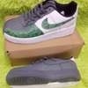Green/Grey/White Nike Sneakers AF1 Air Force One Custom Shoe thumb 1