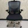 OFFICE CHAIR: Black Armrest Office Chair thumb 3