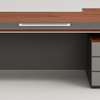Office Desk: 1.8M Sleek Wood-Grain Finish L-Desk thumb 2
