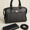 Elegant Purple Handbag Set with Wallet & Strap thumb 2