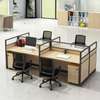 Workstations: Mdf 4 People Wayed Desk thumb 1
