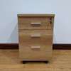 3-Drawer Mobile Pedestal in Dark Oak thumb 4
