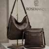 ROSEMANDY Dark Brown Leather Bag Set with Wallet thumb 3