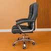 Office Chair : High Back Gray Leather Office Chair thumb 12
