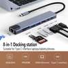 USB C Hub 8-in-1 Type C, For Laptops, Tablets, Smartphones thumb 0