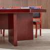 Mahogany 2.4m Curved Edge Conference Office Table thumb 4
